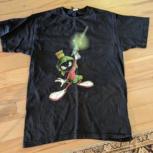 Vintage classic looney tunes Marvin the Martian T-shirt L laser ray gun